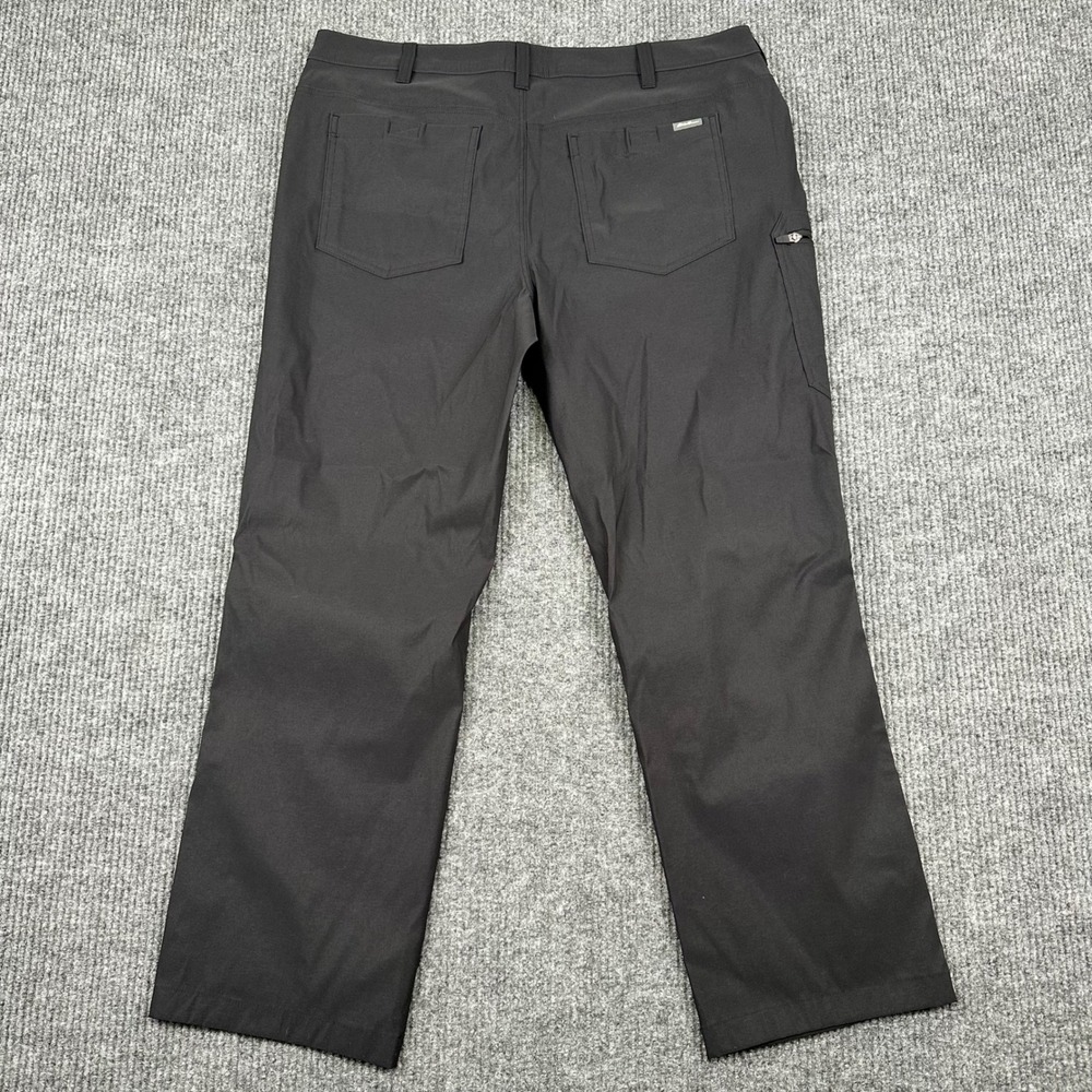 Eddie Bauer Rainier Tech Pants Mens 40x30 Black Outdoor Hiking Nylon Spandex - Picture 3 of 11